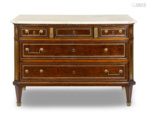 A French Empire Style Walnut Commode He…