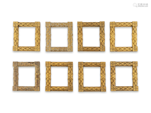 Eight Gilt Bronze Wall Frames 5 1/4 X 5 3/…