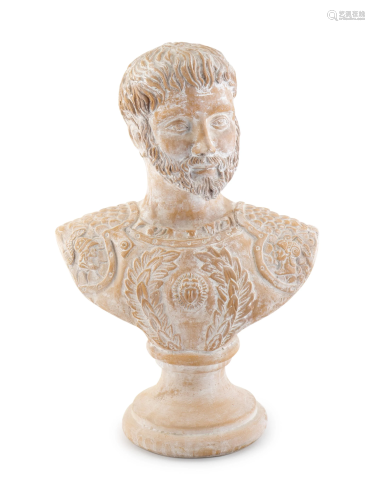 A Terracotta Bust of a Roman Emperor Height …