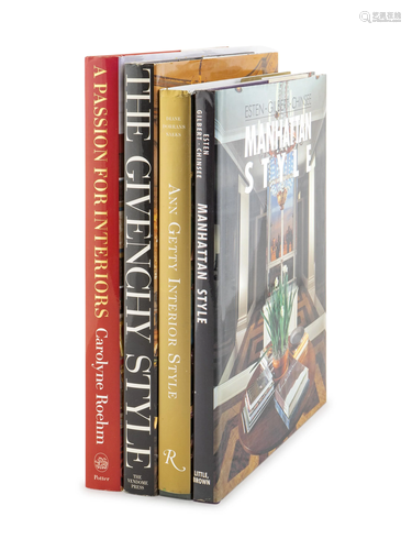 [Interior Design]Four Hardcover Books On Interior