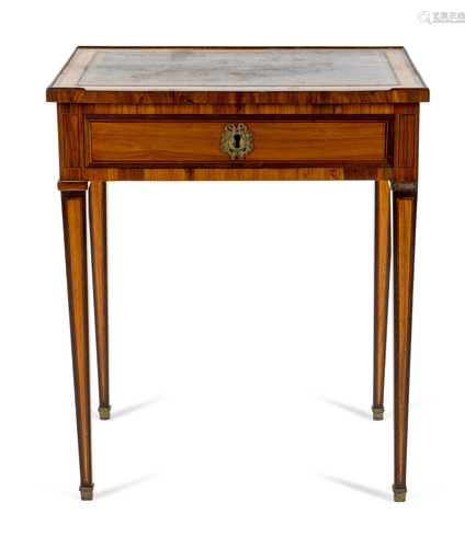 A Parish-Hadley Louis XVI Style Parquetry Side Ta…