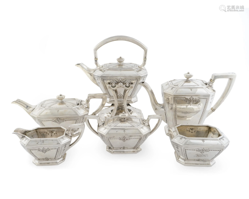 An American Silver Six-Piece Tea and Coffee S…