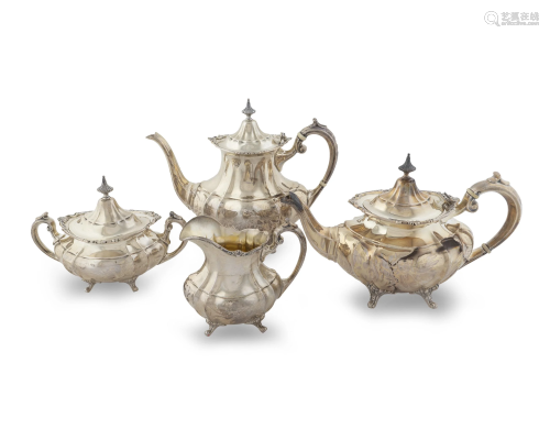 An American Silver Four-Piece Tea and Coffee …