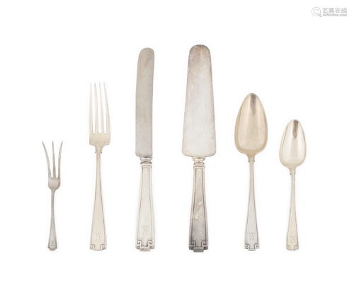 An American Silver Part Flatware Service