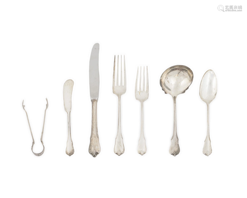 An American Silver Part Flatware Service