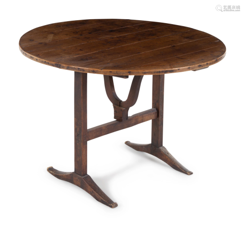 An Oak Tilt-Top Table