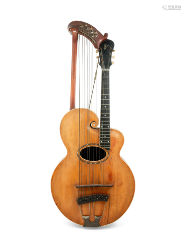 A Gibson Harp Guitar