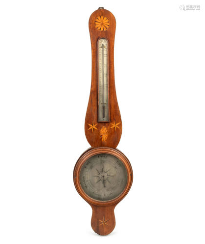 A George III Mahogany Wheel Barometer