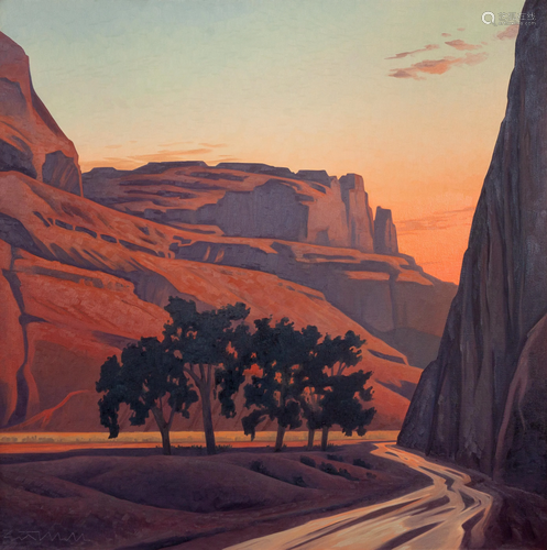 Ed Mell (American, b. 1942) Canyon Cottonw…