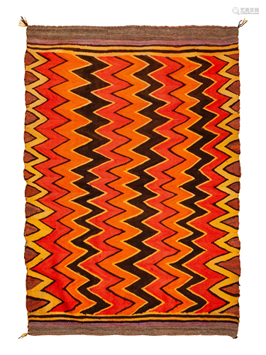 Navajo Wedge Weave 61 x 53 inches