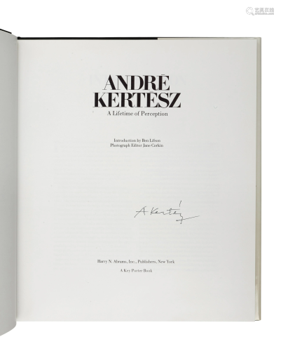 [ARTIST'S BOOK]. KERTESZ, Andre (1894-19…
