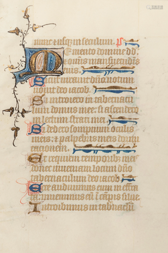 [MANUSCRIPT]. Single manuscript leaf fro…