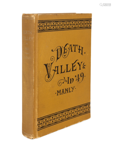MANLY, William Lewis (1820-1903). Death …