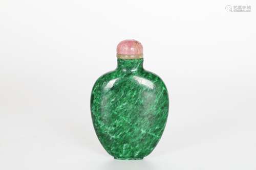 19th Emerald Snuff Bottle