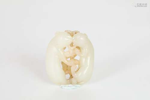 Ming Hetian jade animal pieces