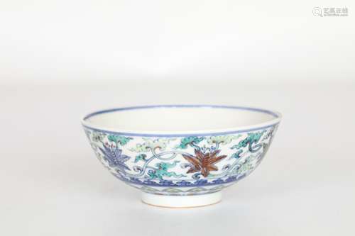 17th Dou Cai Flower Bowl