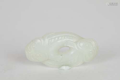 Ming Hetian Jade Pisces Accessories