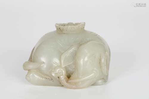 Qing jade elephant