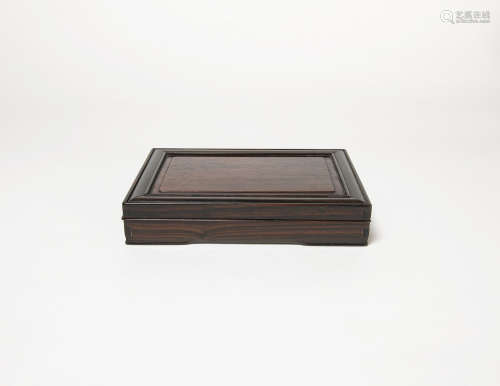 清代-紅木硯箱