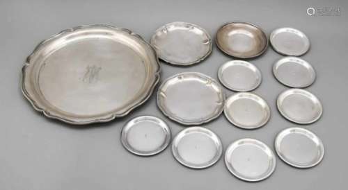 Mixed lot of 16 pieces, German, 20th century, different manufacturers, silver differentfinenesses