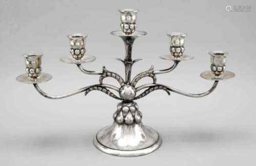 Large candlestick, German, around 1900, hallmarked Weinranck & Schmidt, Hanau, silver800/000,