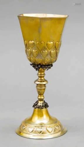 Wedding cup, German, 1737-45, city mark Breslau, hallmarked Georg Kahlert der Jüngere(becomes master