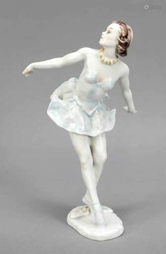 Ballerina, Rosenthal, mark after 1957, depiction of the ballet dancer Marianne Simpson,designed by