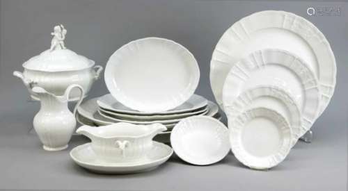 Large dining service for at least 12 people, 92 pieces, KPM Berlin, markss 1962-1992, 2ndquality,