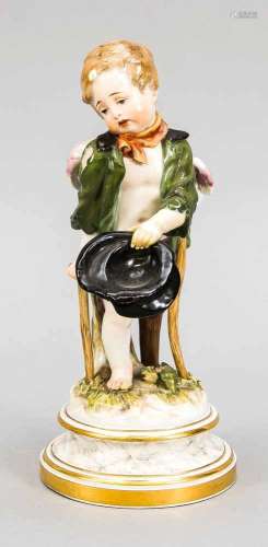 Cupid as a beggar, Meissen, Knauff sword mark around 1890, 1st choice, model number L112,design: