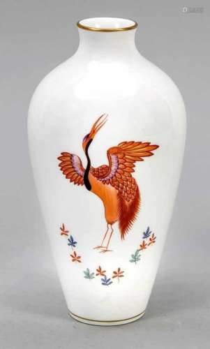 Baluster vase, Meissen, mark 1957-72, 1st quality, model no. S 140, polychrome Kakiemonpainting with