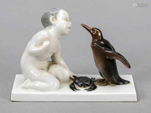 Art Nouveau figure group 'BFood envy', Rosenthal, mark for work in Selb 1922-33, designedby