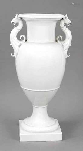 French vase, KPM Berlin, mark 1962-92, 2nd quality, designed by Karl Friedrich Schinkel(1781-