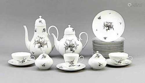 Coffee and tea service for up to 17 people, 55 pcs., Rosenthal, Studio-Line, mark after1961, form