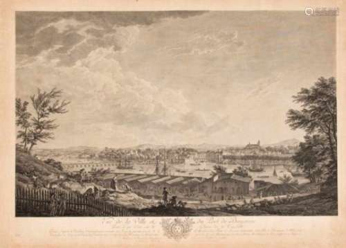 Claude-Joseph Vernet (1758-1836), according to Bayonne, ''Vue de la Ville and du Port deBayonne'',