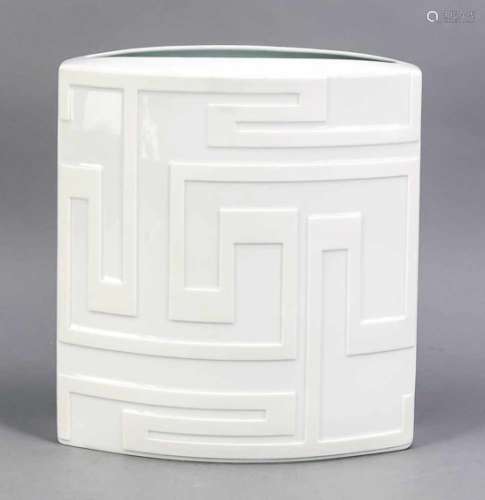 Vase, Rosenthal, after 1969, flat-pressed form, design ''Versace'' for Rosenthal, Dedaloseries,