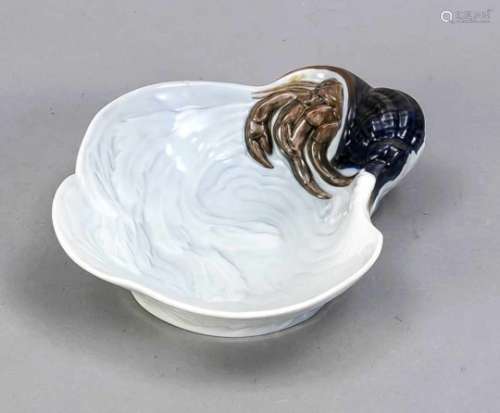 Art Nouveau bowl, Bing & Grondahl, Copenhagen, 1950s, 1st quality, model no. 1111, Reliefbowl with