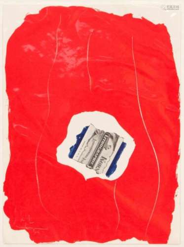 Robert Motherwell (1915-1991), 'Tricolor', color offset lithograph on wove paper, 1973,top right.