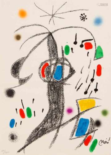 Joan Miro (1893-1983), ''Jardin de Miro'' color lithograph on wove paper, 1975, u. re.signed in