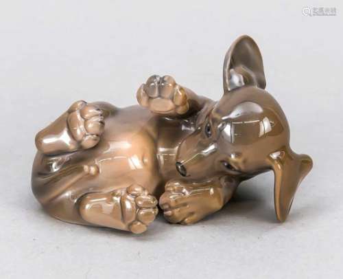 Dachshund, Royal Copenhagen, mark since 1923, 1st quality, designed by Olaf Mathiesen in1912,