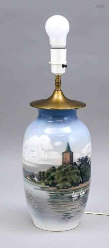 Lampenfuß, montiert in einer Vase, Royal Copenhagen, Marke 1969-1974, 1. W., Modellnr.2757-2983,