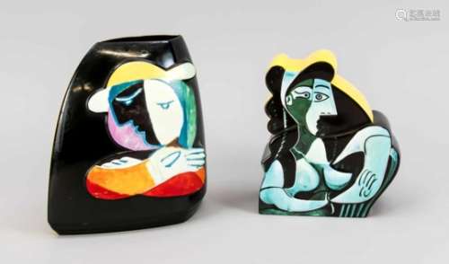 Two objects from the ''Homage Collection to Pablo Picasso'', Artis Orbis / Goebel, 1994/95,three-