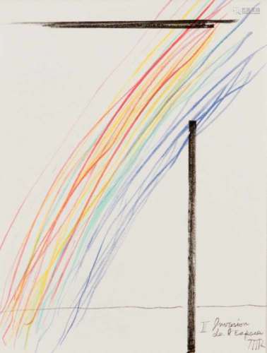 Man Ray (1890-1976): ''II Invasion de l 'Espose'', color lithograph, 1975. Inscribed