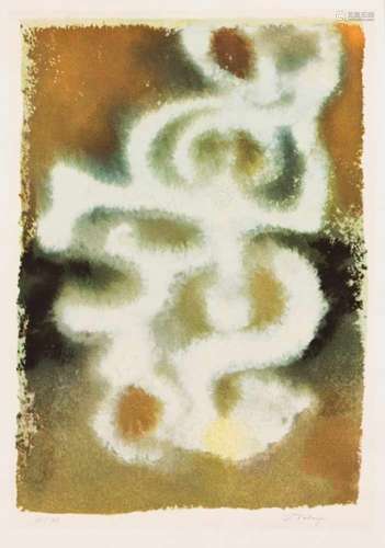 Mark Tobey (1890-1976): ''Gospel Song'', giclee on BFK Rives, 1970, u. re. handsigned, u.left num.