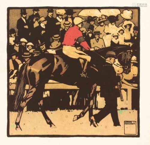 Ludwig Hohlwein (1874-1949), after, ''Derby'', series of four color offset lithographs afterthe