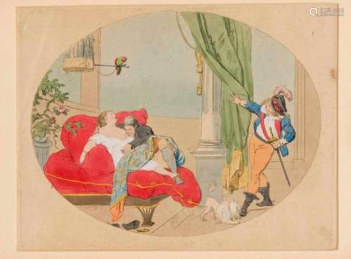 Johann Heinrich Ramberg (1763-1840): Cheated husband. Erotic representations in thetransverse