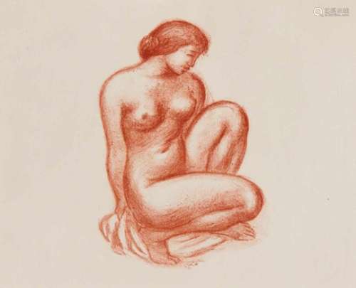 Aristide Maillol (1861-1944): lithograph from the series ''Dialogues des Courtisanes''.Mourlot,