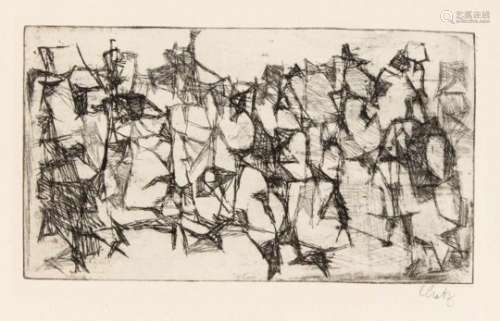 Eugen Batz (1905-1984), mixed lot of 13 etchings from different episodes, hand-signed(except for