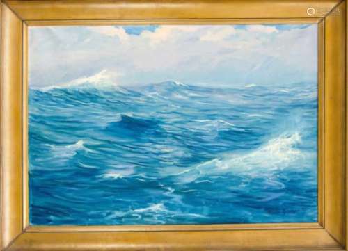 Martin Konopacki (1891-?), Seascape, oil on canvas, u. re. signed., 70 x 100 cm, fr. 89 x119