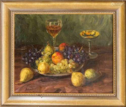 B. Roszinski, probably a Polish painter from the 1st half of the 20th century, fruit stilllife,