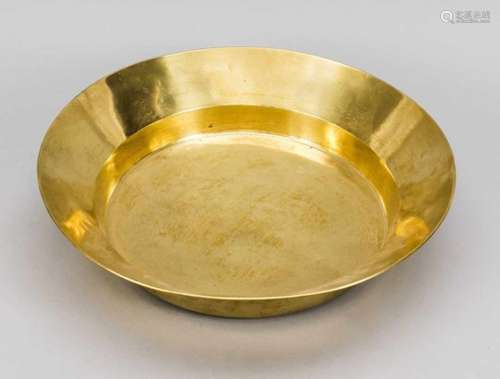 Bowl, Russia, 20th century, brass, marked, slightly dented, D. 43 cmSchale, Russland, 20. Jh.,